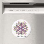 Liebe selbst Mandala Blume Magnet (In Situ (Geschirrspüler))