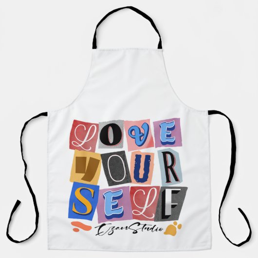Liebe selbst - Modern Design stärken Schürze (Vorderseite)