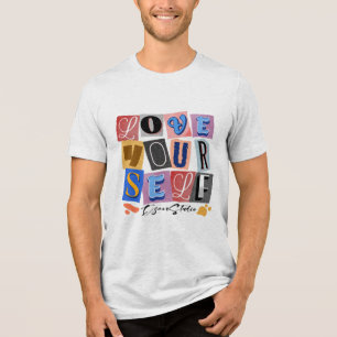 Liebe selbst - Modern Design stärken Tri-Blend Shirt