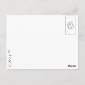 Liebe selbst! Motivierend Kalligraphie Postkarte (Rückseite)