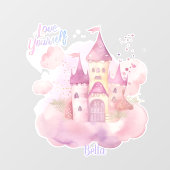 Liebe selbst Porträt anpassbar Fensteraufkleber (Blatt)