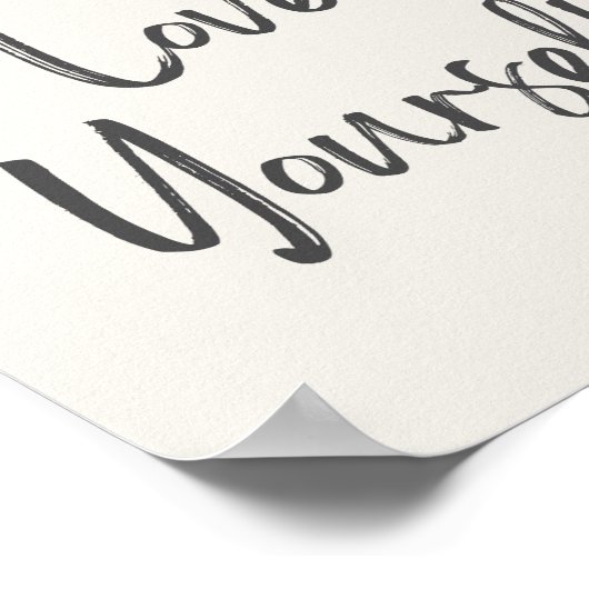 Liebe selbst Poster (Ecke)