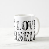 Liebe selbst, Selbstversorgung Kaffeetasse (VorderseiteRechts)
