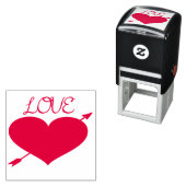 Liebe Selbstfarbige Briefmarke Permastempel (Beispiel)