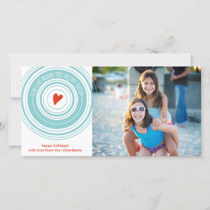 Liebe senden feiertagskarte