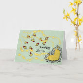 Liebe senden karte (Gelbe Blume)