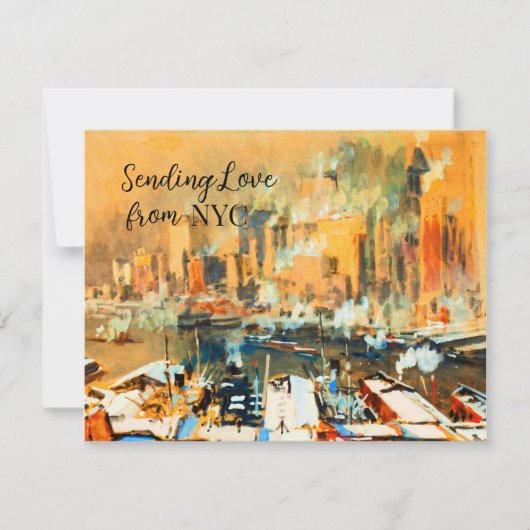 Liebe senden von der Skyline des NYC Manhattan Haf (Vorderseite)