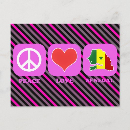 Liebe Senegal Postkarte (Vorderseite)