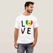 Liebe - senegalesische Flagge T-Shirt (Vorne ganz)