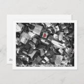 Liebe/Seoul Tower, Südkorea Postkarte (Vorne/Hinten)