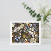 Liebe/Seoul Tower, Südkorea Postkarte (Stehend Vorderseite)