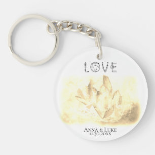 *~* "LIEBE Sepia Crystals Events SWAG Hochzeiten Schlüsselanhänger