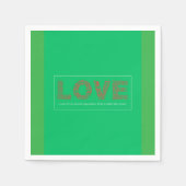 Liebe Serviette (Vorderseite)