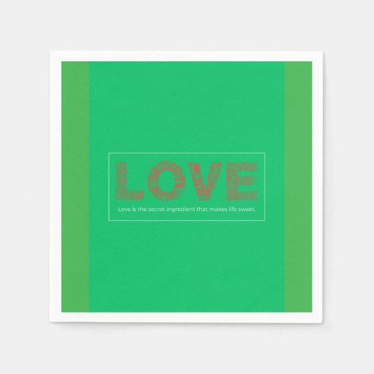 Liebe Serviette (Vorderseite)