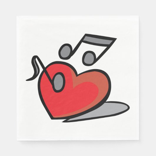 Liebe Serviette (Vorderseite)