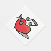 Liebe Serviette (Ecke)