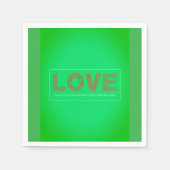 Liebe Serviette (Vorderseite)