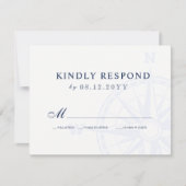 Liebe Set Sail Nautical Wedding RSVP (Vorderseite)