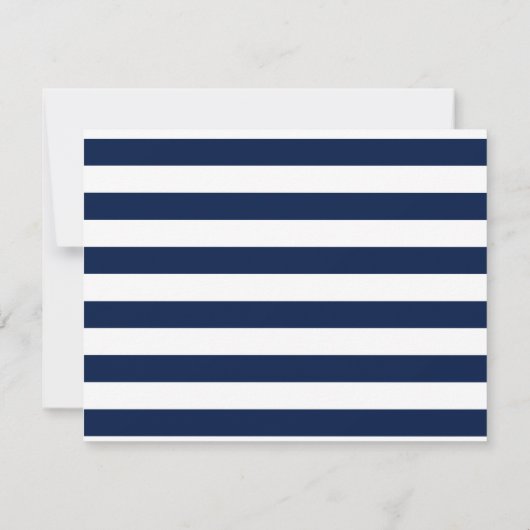 Liebe Set Sail Nautical Wedding RSVP (Rückseite)