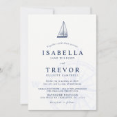 Liebe Set Segel Nautic Hochzeit Einladung (Vorderseite)
