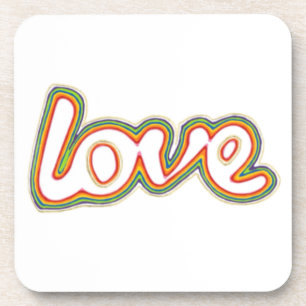 Liebe Set von 6 Untersetzer