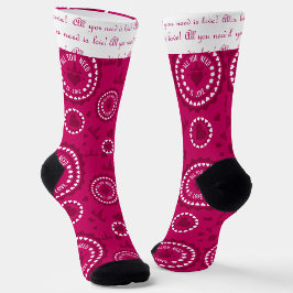 Liebe Seventies Style Socken