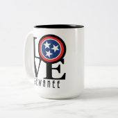 LIEBE Sewanee Tennessee 15oz Zweifarbige Tasse (Vorderseite Links)
