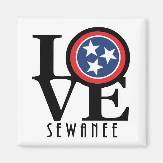 LIEBE Sewanee Tennessee Magnet (Vorne)