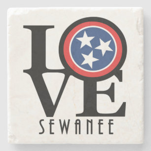 LIEBE Sewanee Tennessee Stone Untersetzer