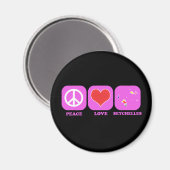 Liebe Seychellen Magnet (Vorderseite/Rückseite)