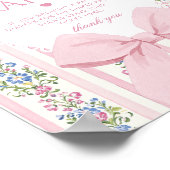 Liebe Shack Baby Diaper Tombola Coquette Bow Poster (Ecke)