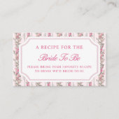 Liebe Shack Brautparty gemeinsam mit einem Rezept Begleitkarte (Vorderseite)