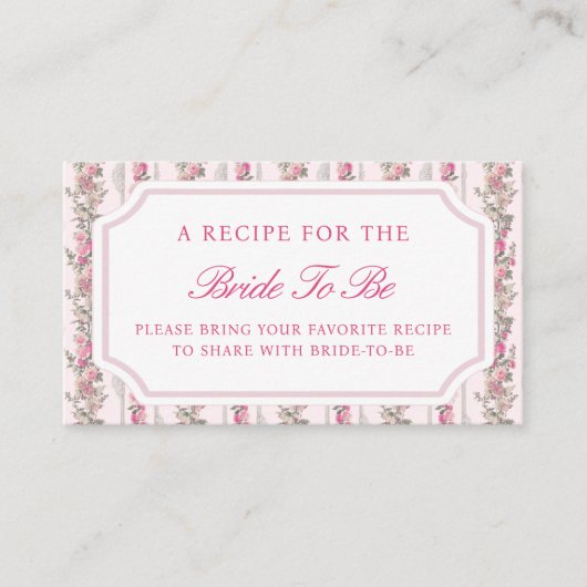 Liebe Shack Brautparty gemeinsam mit einem Rezept Begleitkarte (Vorderseite)