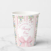 Liebe Shack Extravagant One Coquette Bow 1. Geburt Pappbecher (Rückseite)