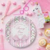 Liebe Shack Extravagant One Coquette Bow 1. Geburt Pappteller (Party)