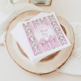 Liebe Shack Extravagant One Coquette Bow 1. Geburt Serviette