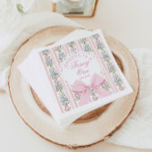 Liebe Shack Extravagant One Coquette Bow 1. Geburt Serviette