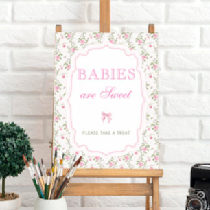 Liebe Shack Pink Bow Babies sind süß Nimm eine Lec Poster