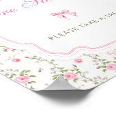 Liebe Shack Pink Bow Babies sind süß Nimm eine Lec Poster (Ecke)