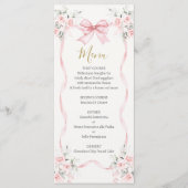 Liebe Shack Rosa Blumenkarte Menükarte (Vorderseite)