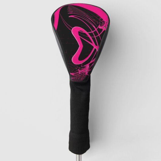 Liebe Shack Rosa Herz Golf Headcover (Vorderseite)