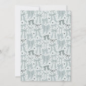 Liebe Shack Verlobte Blue Bow Brautparty Einladung (Rückseite)