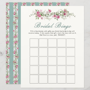 Liebe Shack Verlobte Blume Bridal Bingo Game