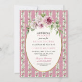 Liebe Shack Verlobte Blush Pink Garden Brautparty Einladung (Vorderseite)