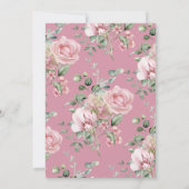 Liebe Shack Verlobte Blush Pink Garden Brautparty Einladung (Rückseite)