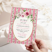 Liebe Shack Verlobte Blush Pink Garden Brautparty Einladung