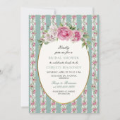 Liebe Shack Verlobte Floral Brautparty Einladung (Vorderseite)