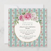 Liebe Shack Verlobte Floral Party Brautparty Einladung (Vorderseite)