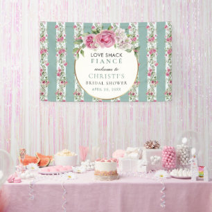 Liebe Shack Verlobte Garden Party Banner