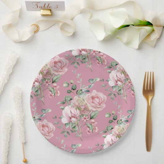 Liebe Shack Verlobte Garden Tea Party Brautparty Pappteller (Hochzeit)